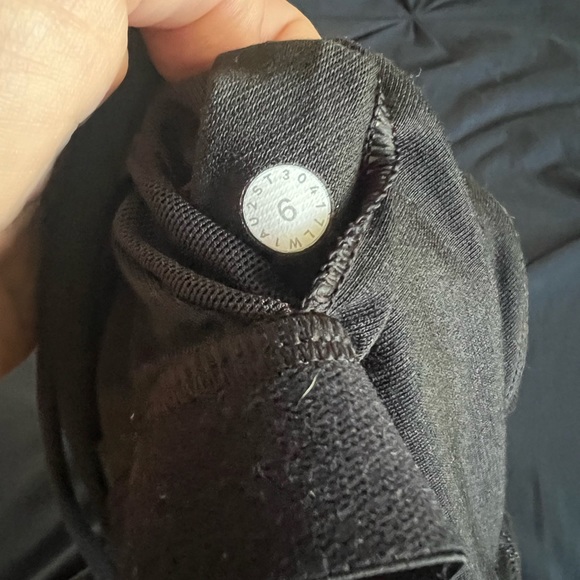 Lululemon black top, criss-cross back size 6. Just too small for me now. Used . - Picture 4 of 6